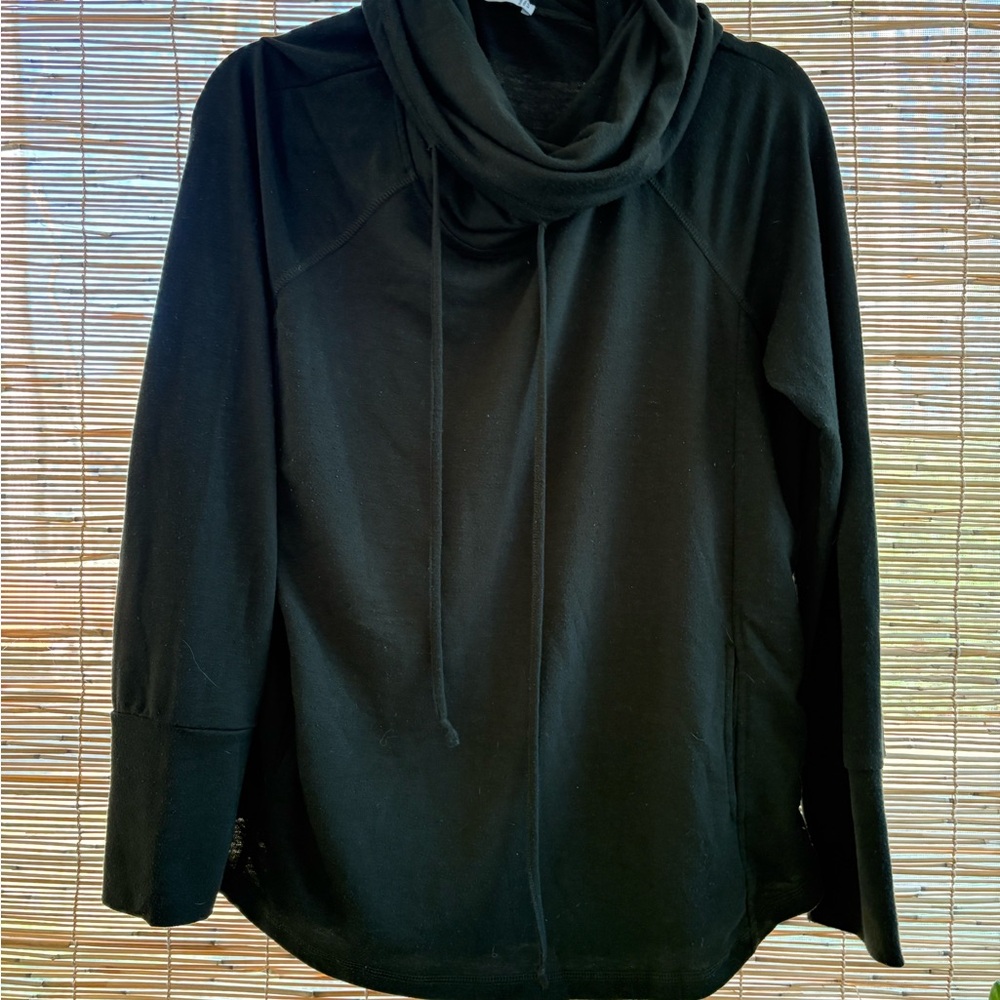 Pink Clover Dark Olive Cowl Neck Top